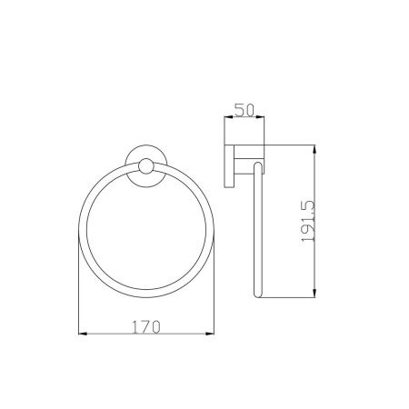Полотенцедержатель RavSlezak Colorado COA0104ZRL