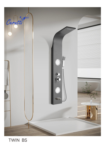 Душевая панель Cerutti SPA CT9986 прямоугольная настенная