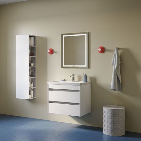 Тумба с раковиной Iddis Zodiac X ZDX70W0i95K 70х50 подвесная цвет белый