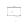 Душевая дверь Cezares VERONA VERONA-W-B-12-120-P-Cr-L 120х195 стекло рифленое профиль хром