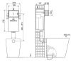 Бачок сливной для приставного унитаза Oli QUADRA 720002
