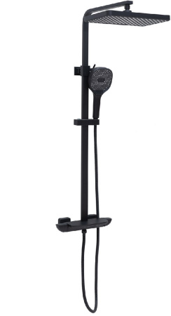 Душевая стойка Allen Brau Infinity 5.21030-31 настенная цвет черный