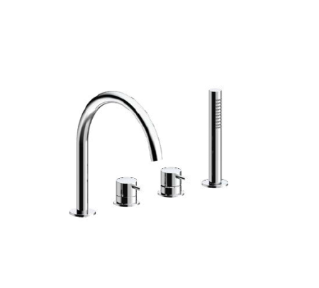 Смеситель Almar E214006.HB на борт ванны латунь брашированная/шлифованная