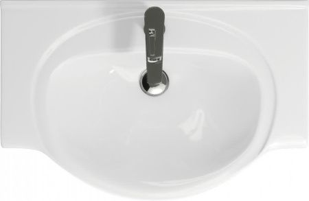 Раковина из сантехнического фарфора Onika Erica UM-ERI70/1 70х50 накладная цвет белый 1 отверстие под смеситель