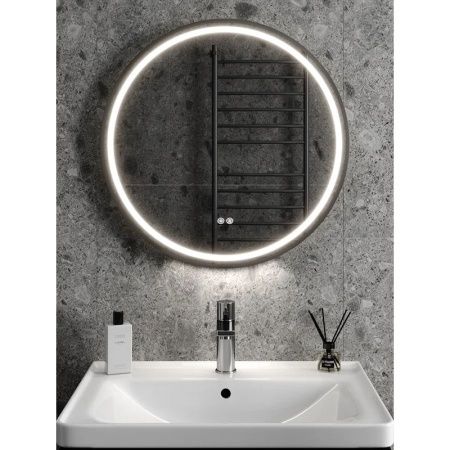 Зеркало с подсветкой и антизапотевателем Maretti Elena EA1460R03EL 60х60 подвесное