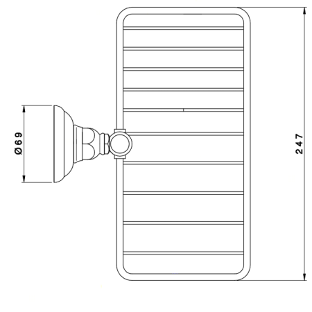 Мыльница Nicolazzi Accessori Classica 1493CR