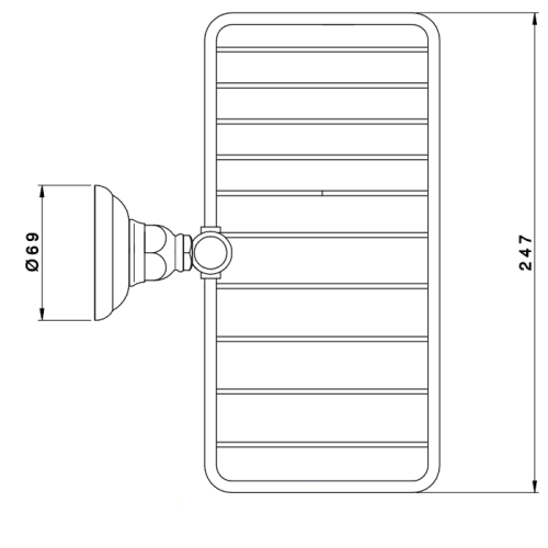 Мыльница Nicolazzi Accessori Classica 1493CR - фото 2