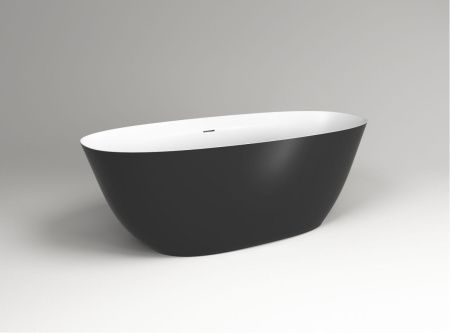 Ванна из искусственного камня Plumberia Selection Veloma VELOMA 170BN 170х75 отдельностоящая овальная с ножками