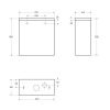 Бачок для унитаза BelBagno Lounge BB045/051T