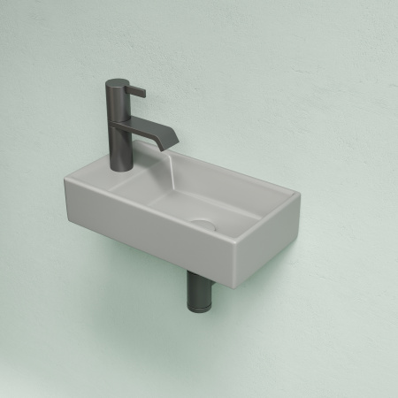 Раковина из сантехнического фарфора Ceramica Nova ELEMENT CN6051RMH 42х22 подвесная цвет антрацит матовый 1 отверстие под смеситель