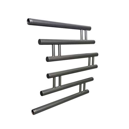 Полотенцесушитель Indigo Фокстрот Zip FZW50-50GFM 61х53 водяной графит