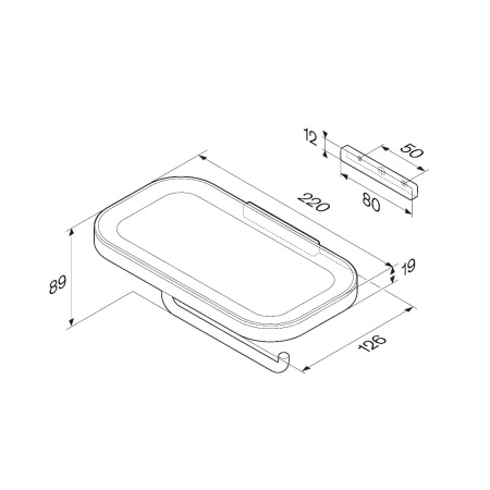Бумагодержатель Am.Pm Func A8F341422