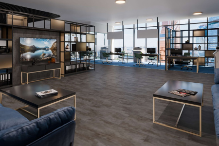 Кварцвиниловая плитка Damy Floor ASCENT LVT 1204-3-LVT Арарат толщина 0.25 см 43 класс 912,4х455,2