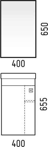 Зеркало-шкаф Corozo Комо SD-00000291 40х17х65 подвесной цвет коричневый - фото 2 Зеркало-шкаф Corozo Комо SD-00000291 40х17х65 подвесной цвет коричневый - фото 2
