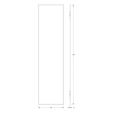 Зеркало Evoform Standard BY 0254 40х160 подвесное