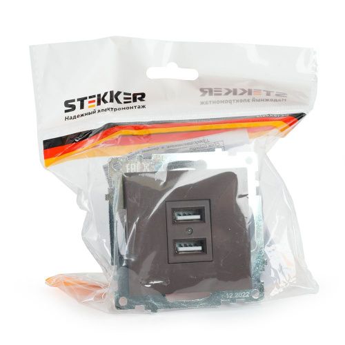 Розетка USB 2-местная Stekker Катрин 49027 - фото 4