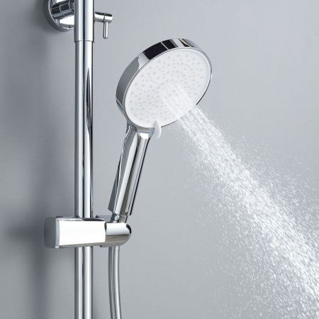Душевая стойка Shevanik S4336 настенная цвет хром