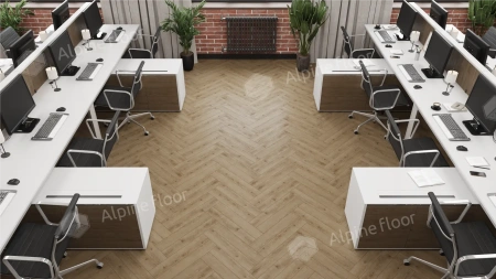 Ламинат Alpine Floor Herringbone 12 Pro New LF106-07 Дуб Прованс толщина 1.2 см 34 класс 606х101