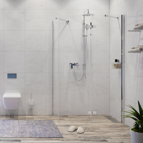Душевой уголок WasserKRAFT  10H07RWHITE 120x90 стекло прозрачное 8 мм - фото 2