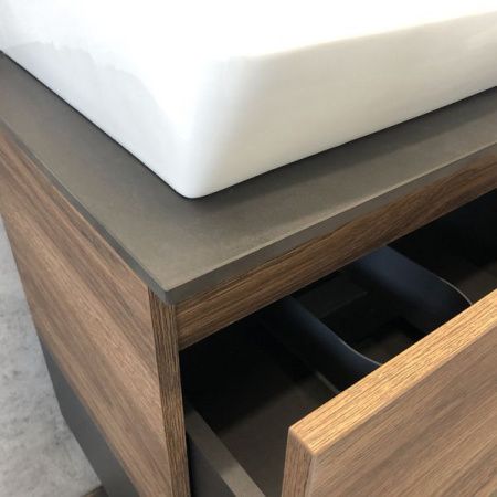 Тумба с раковиной Comforty Штутгарт 00004151039CF 60х40 подвесная цвет коричневый