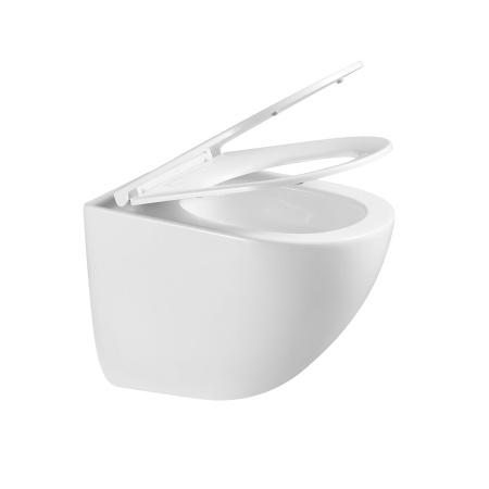 Унитаз подвесной Vincea Bien VT1-51T белый с сиденьем микролифт безободковый смыв торнадо