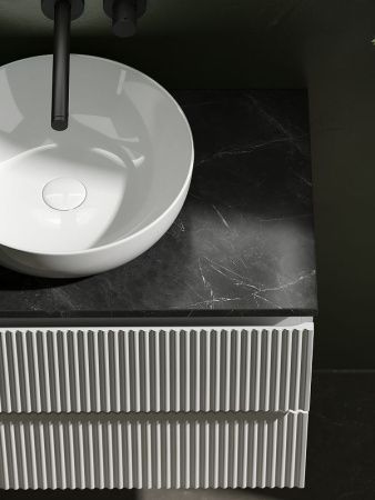 Тумба под раковину Sancos SNOB R SNR80W 80х40 подвесная цвет белый