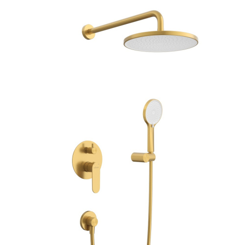 Душевая система Cezares STYLUS STYLUS-DSET-BORO встраиваемая цвет брашированное золото - фото 2