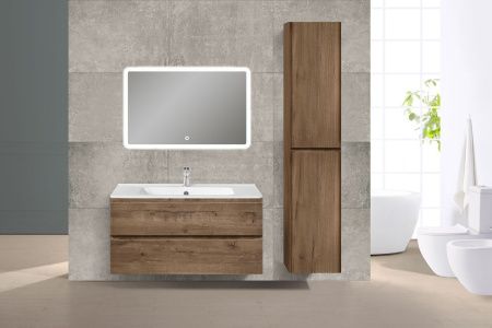 Тумба под раковину Vincea Vico VMC-2V100VO 100х50 подвесная цвет коричневый