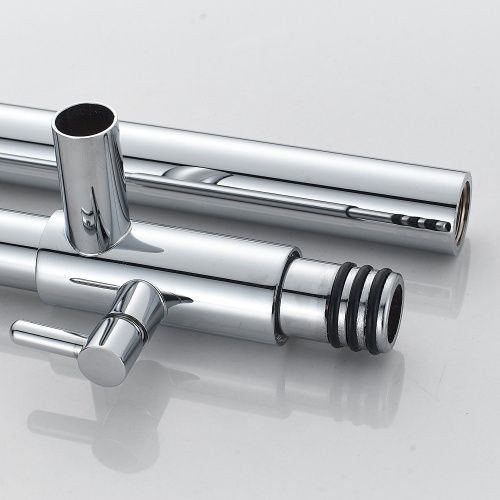 Душевая стойка Shevanik S6826 настенная цвет хром - фото 5