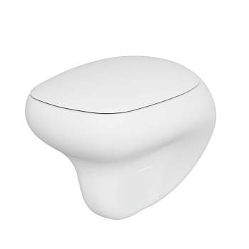 Унитаз подвесной Ambassador Diamond 123T20101R-122T20101 белый матовый с сиденьем микролифт