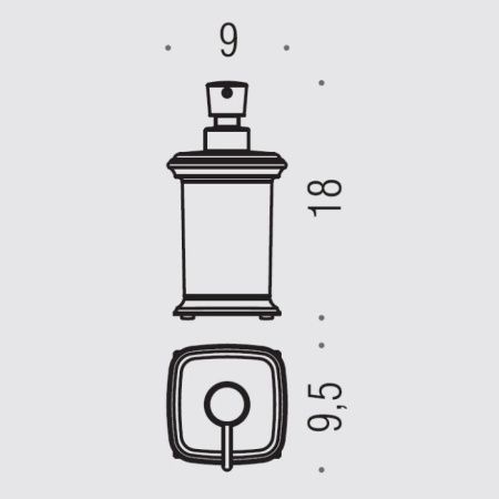 Дозатор Colombo Portofino B9326.CR2-VAN