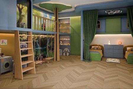 Кварцвиниловая плитка Damy Floor CHEVRON LVT DF03-Ch-LVT Тюильри толщина 0.25 см 43 класс 600х127
