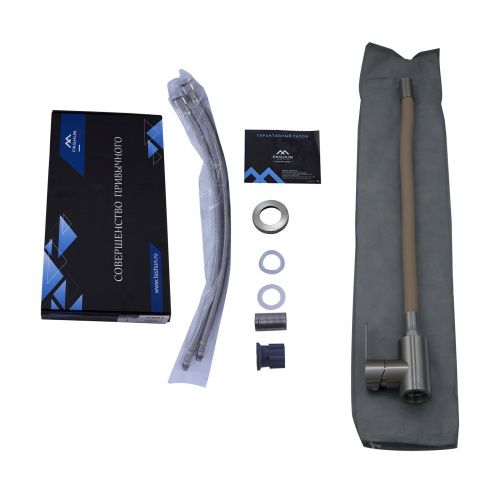 Смеситель для кухни Fashun A54101-15 на мойку сатин/бежевый - фото 4