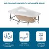 Ванна акриловая Santek Ибица XL 1WH112036 160х100 пристенная асимметричная без каркаса