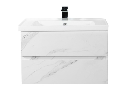Тумба под раковину Art&Max TECHNO AM-Techno-900-2C-SO-MR960 87х46х50 подвесная цвет монти мрамор