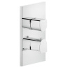 Смеситель для душа Gessi Rilievo 59132#031 встраиваемый в стену хром с термостатом (внешняя часть)