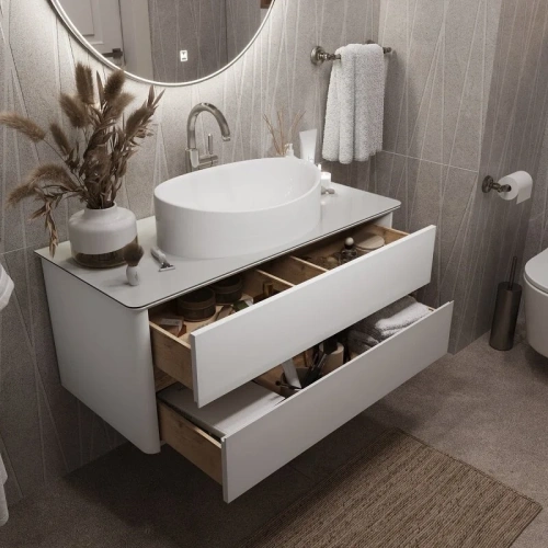 Тумба под раковину 1MarKa Monro Ц0000036661 100х45х42 цвет белый - фото 5