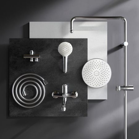 Душевая стойка Am.Pm Gem F40890A94 настенная цвет хром