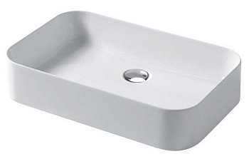 Раковина керамическая Disegno Ceramica Slim SL06038001 60х38 накладная цвет белый глянцевый