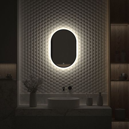 Зеркало с подсветкой Defesto AURA DF 2921S 40х60 подвесное