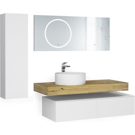 Шкаф-пенал Jorno MODULARE Mdlr.04.110/P/W/JR 30х110 подвесной цвет белый