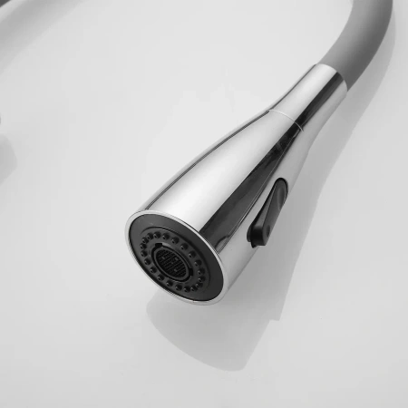 Смеситель для кухни Shevanik S843-9 на мойку хром/серый