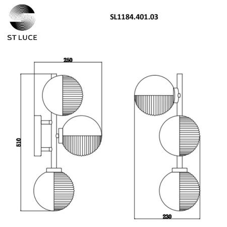 Бра ST Luce Todo (Тодо) SL1184.401.03