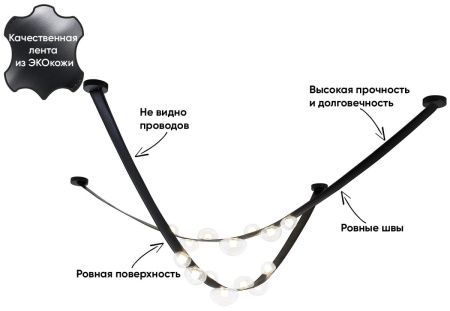 Светильник подвесной Crystal Lux Bosque (Боскуе) Bosque SP7 L3000 Black/Transparent