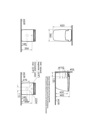 Унитаз приставной Vitra V-Care 7232B403-6217 белый с сиденьем микролифт безободковый