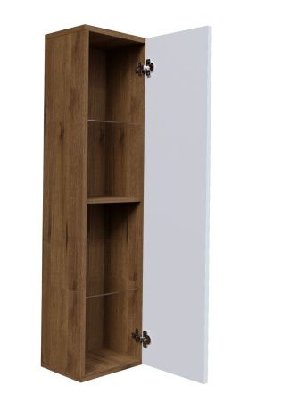 Шкаф-пенал Grossman Альба 303009 30х120 подвесной цвет белый/бежевый