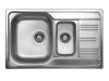 Кухонная мойка Ukinox Гранд GRP800.500 15GT8K -O 80х50 цвет хром поверхность полированная