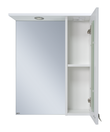 Зеркало-шкаф Misty Урал Э-Ура-04050-021П 50х70 подвесной цвет белый