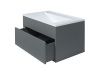 Тумба с раковиной Uperwood Lotus Premium 39340207462 80х50 цвет серый
