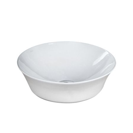 Раковина из сантехнического фарфора Melana 78114-805 40х40 накладная цвет белый без отверстий под смеситель